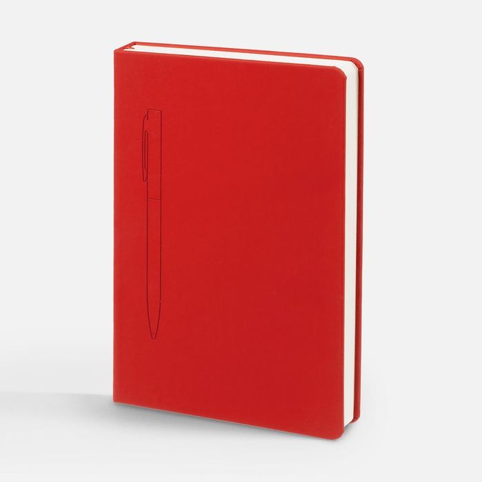 Ежедневник Magnet Shall с ручкой, красный