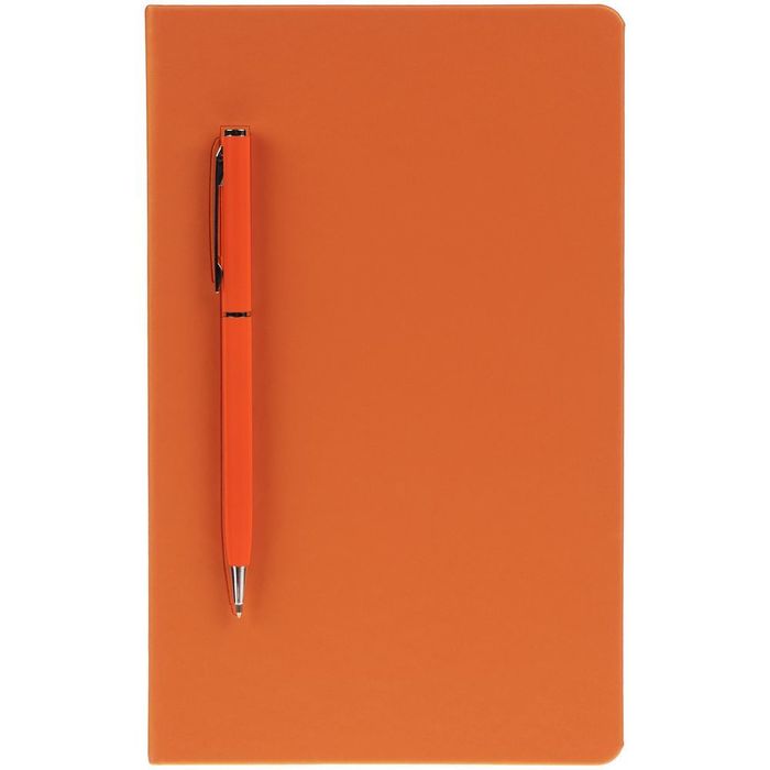 Ежедневник Magnet Shall с ручкой, оранжевый