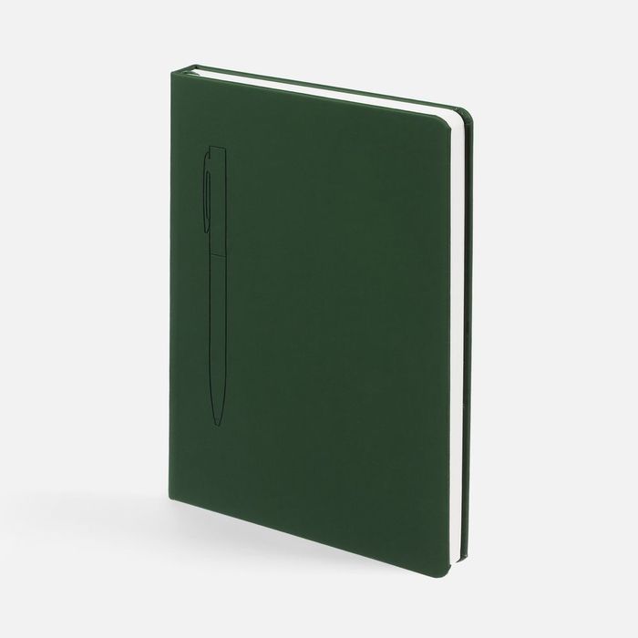 Ежедневник Magnet Shall с ручкой, зеленый