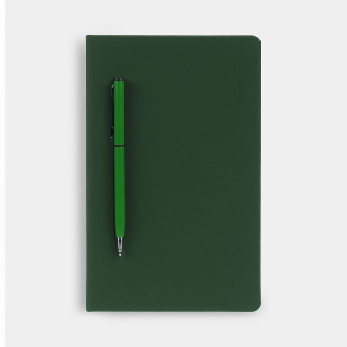 Ежедневник Magnet Shall с ручкой, зеленый