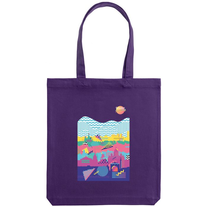 Холщовая сумка «Saint Petersburg», фиолетовая