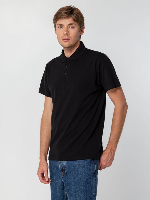Рубашка поло мужская SPRING 210, черная