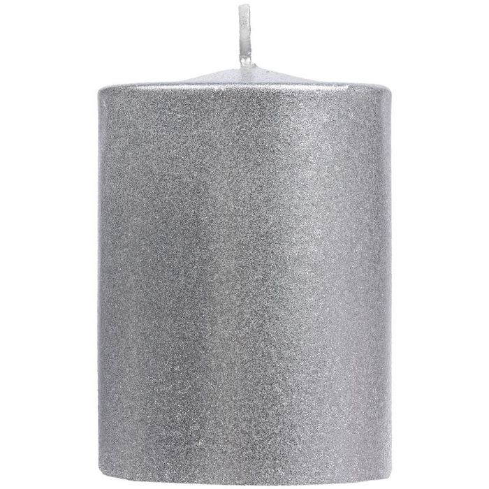 Свеча Lagom Care Metallic, серебристая