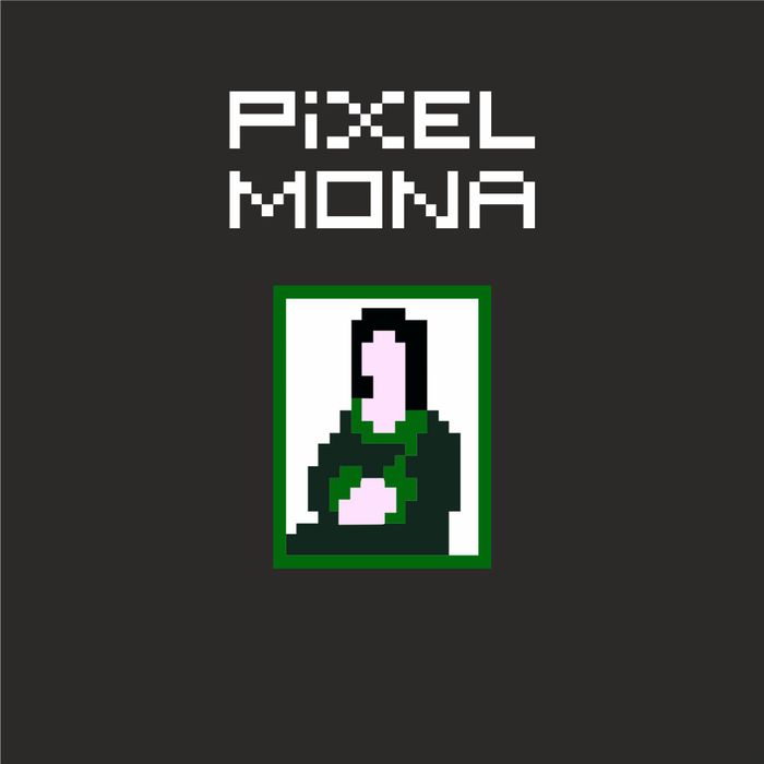 Футболка PiXEL ART «Pixel Mona», черная