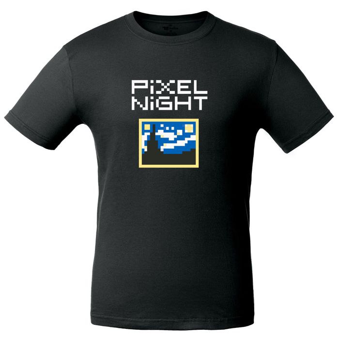 Футболка PiXEL ART «Pixel Night», черная