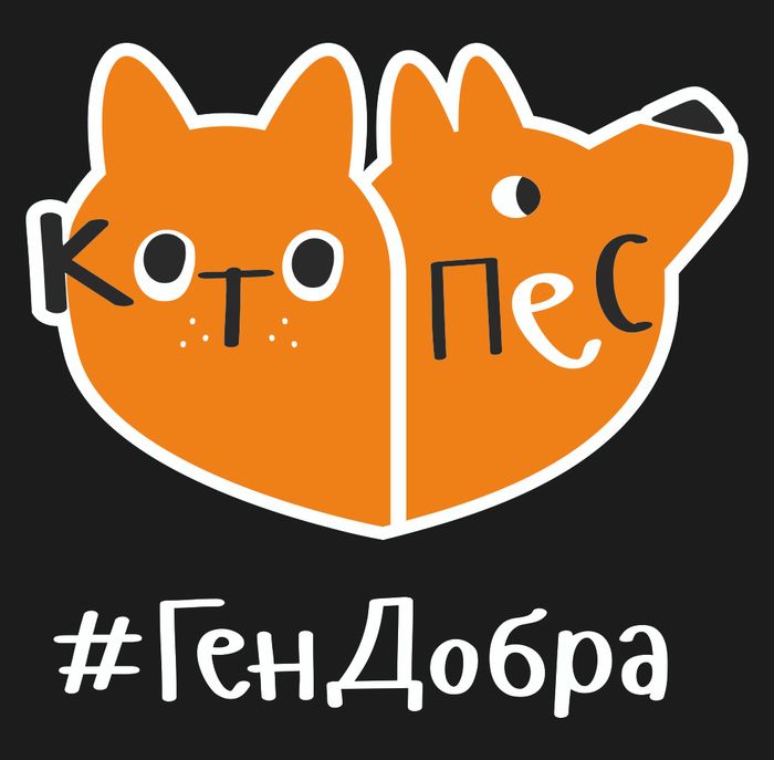Футболка «Котопес», черная