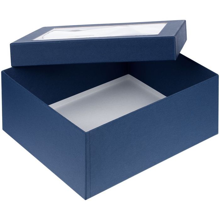 Коробка Teaser с окошком, скандинавский синий