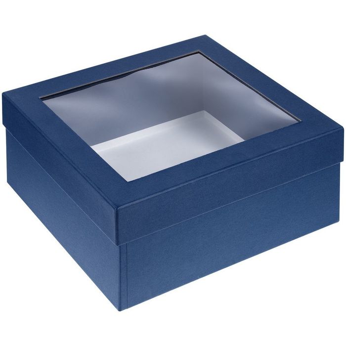Коробка Teaser с окошком, скандинавский синий