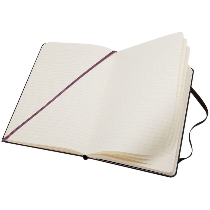 Записная книжка Moleskine Classic Large, в линейку, черная