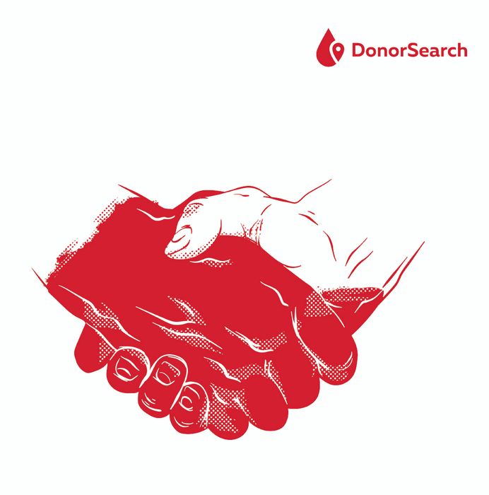 Толстовка легкая с капюшоном DonorSearch «Спасибо за жизнь», белая