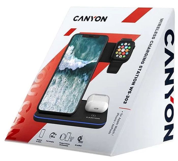 Зарядная станция CANYON WS-303, черная