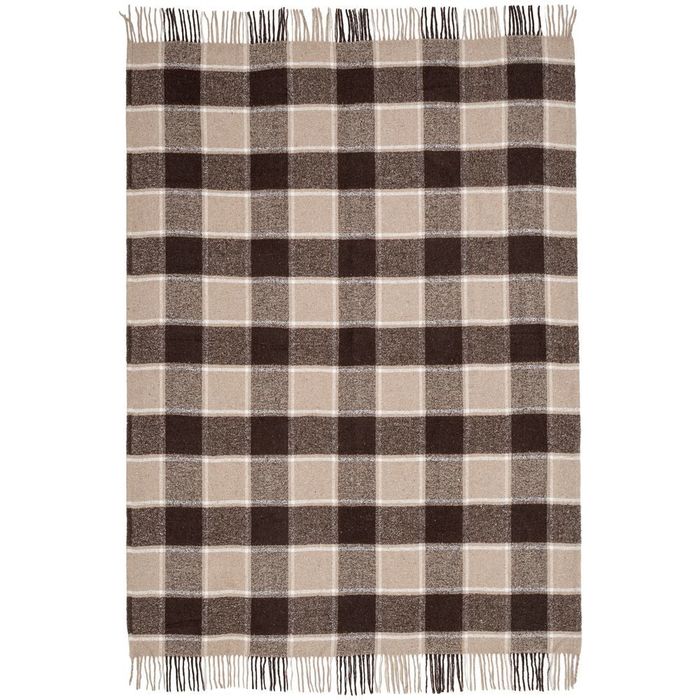 Плед Dublin, темно-коричневый