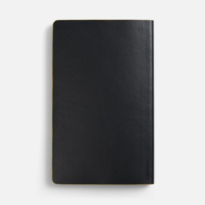 Ежедневник Trait, недатированный, черный с желтым