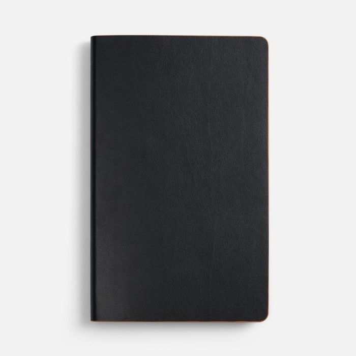 Ежедневник Trait, недатированный, черный с оранжевым