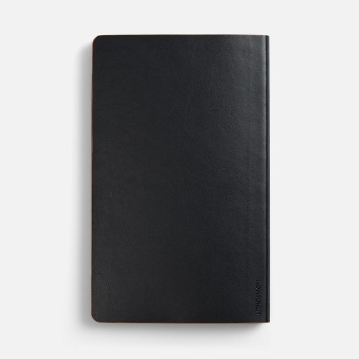 Ежедневник Trait, недатированный, черный с оранжевым