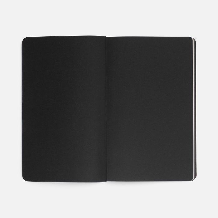 Ежедневник Trait, недатированный, черный с оранжевым