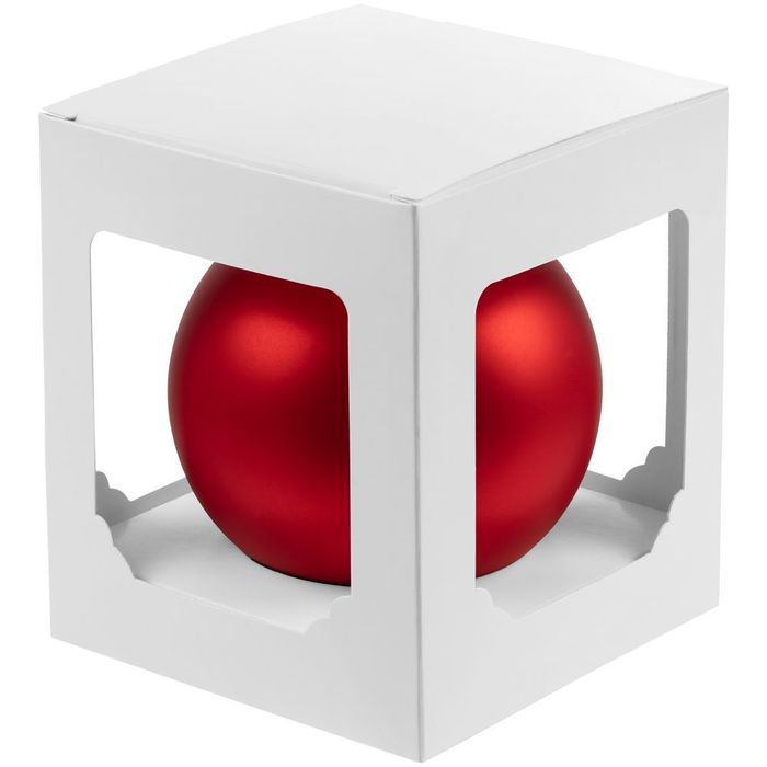 Елочный шар Gala Matt в коробке, красный, 10 см