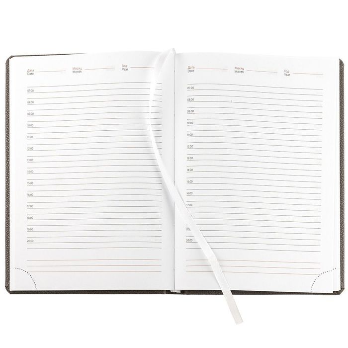 Ежедневник Sagrin, недатированный, темно-серый