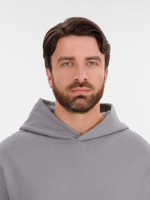 Худи оверсайз унисекс Outshine, серое