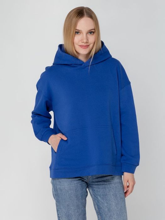 Худи оверсайз унисекс Outshine, ярко-синее
