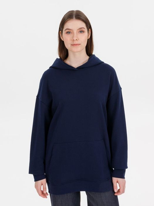 Худи оверсайз унисекс Outshine, темно-синее