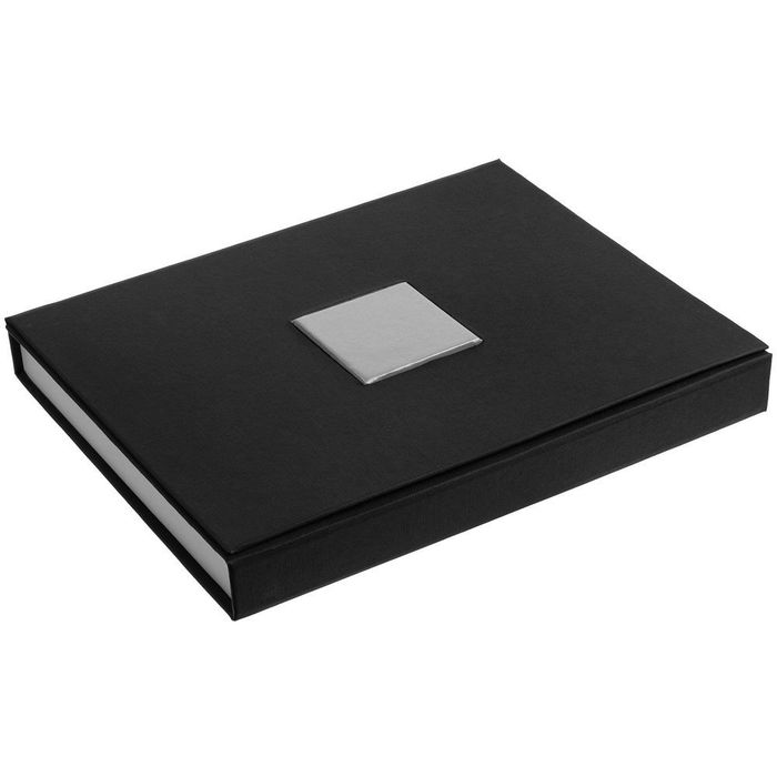 Коробка под набор Plus, черно-серебристая