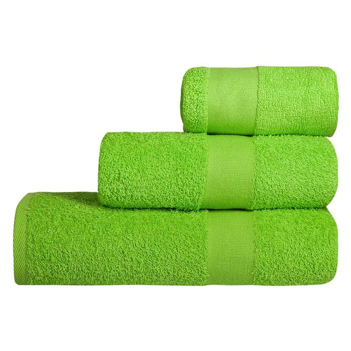 Полотенце махровое Soft Me Large, зеленое яблоко