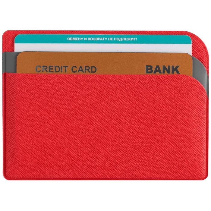 Чехол для карточек Dual, красный