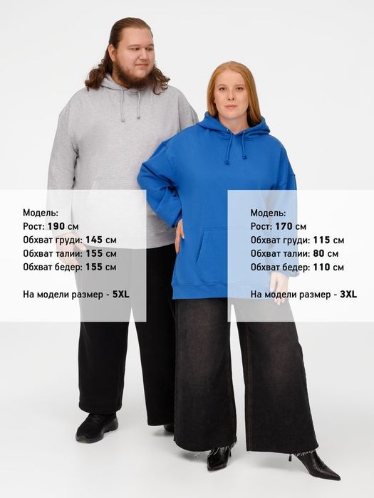 Худи унисекс Condor, ярко-синее