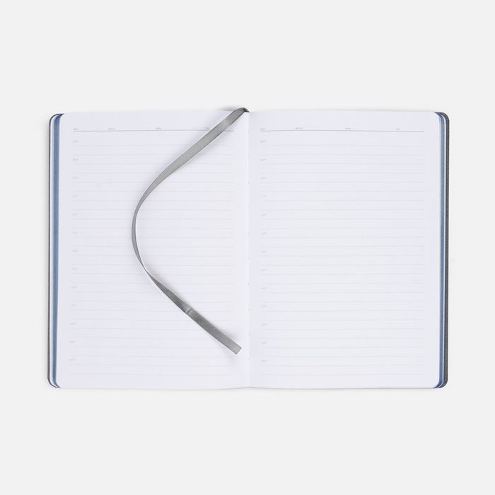 Ежедневник Frame, недатированный,синий с серым