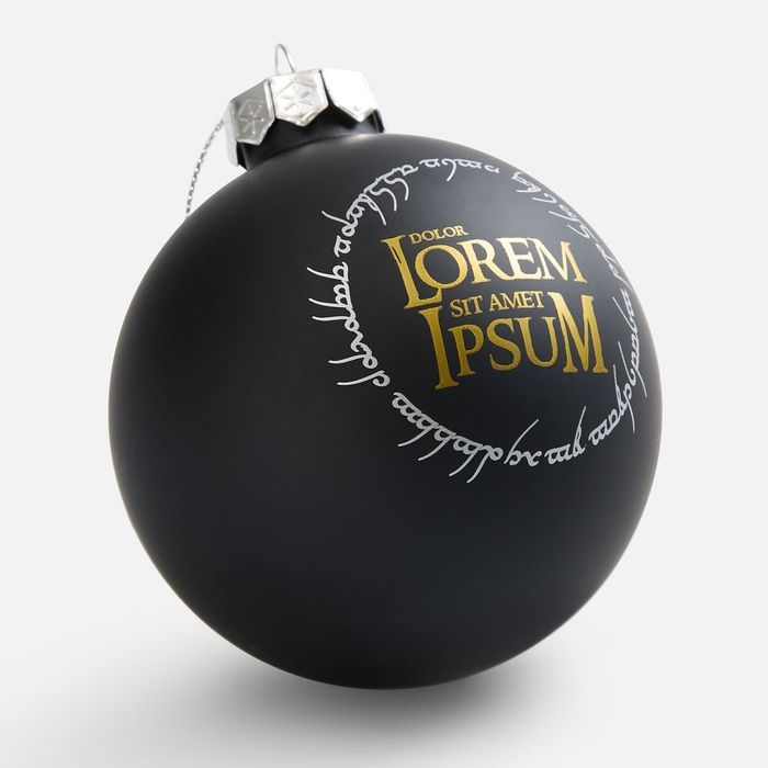 Елочный шар Finery Matt, 8 см, матовый черный