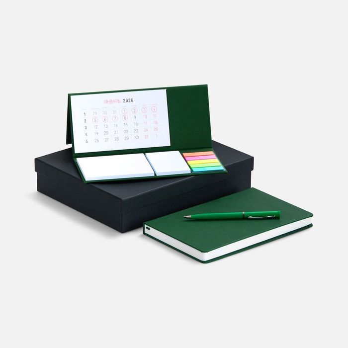Набор Grade с календарем, зеленый