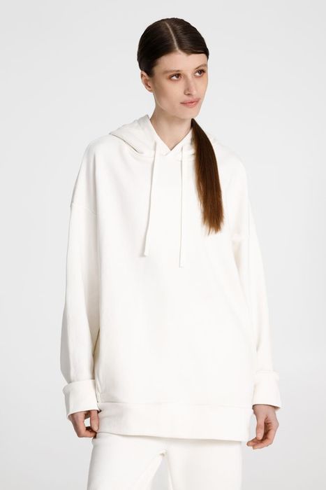 Худи унисекс H2, молочно-белое