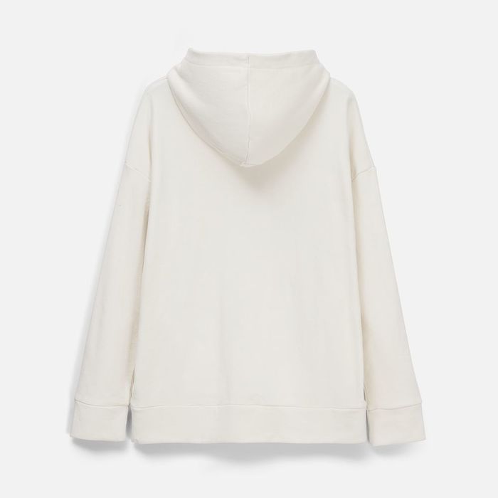 Худи унисекс H2, молочно-белое