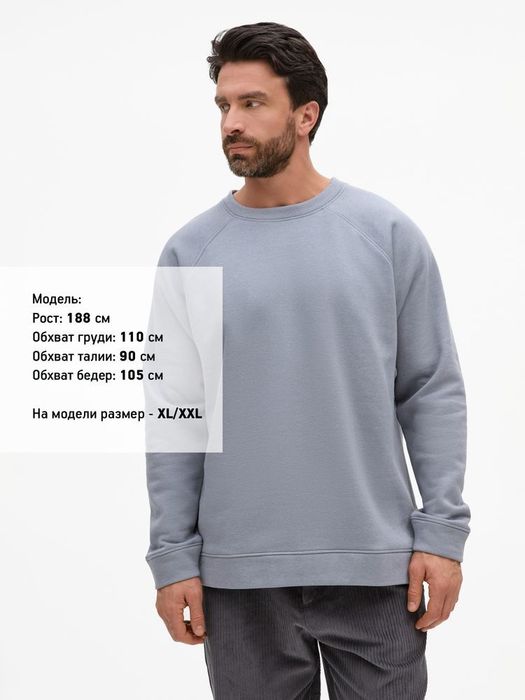 Свитшот унисекс S1, серый