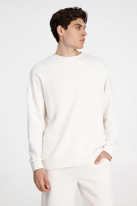 Свитшот унисекс S2, молочно-белый