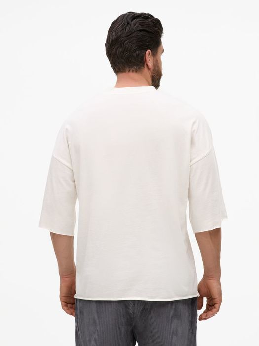 Футболка унисекс T1, молочно-белая