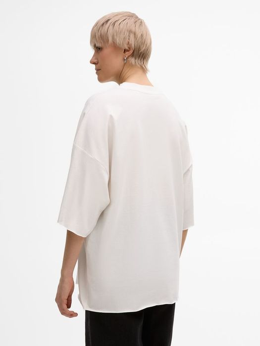 Футболка унисекс T1, молочно-белая