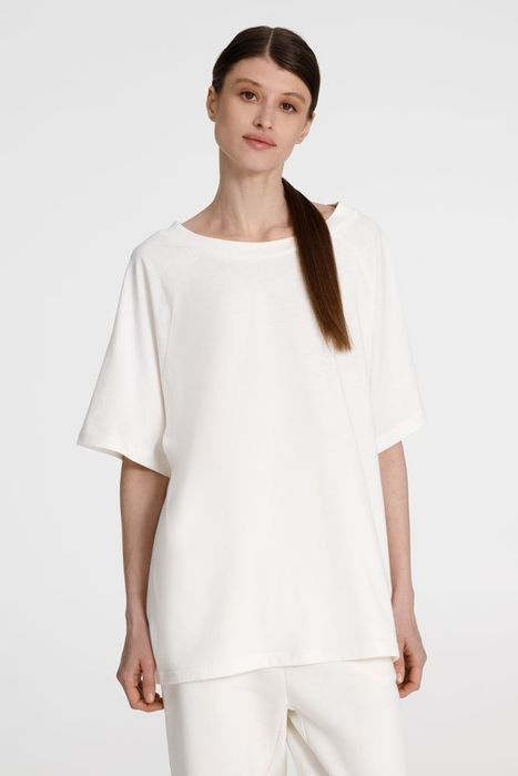 Футболка унисекс T2, молочно-белая