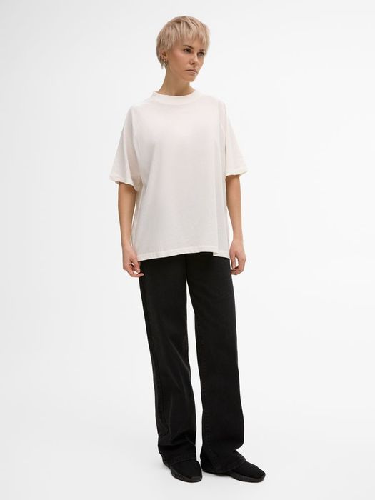 Футболка унисекс T2, молочно-белая