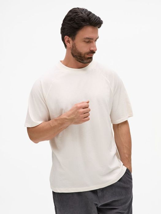 Футболка унисекс T2, молочно-белая