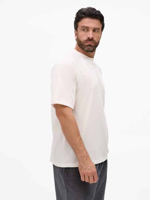 Футболка унисекс T2, молочно-белая