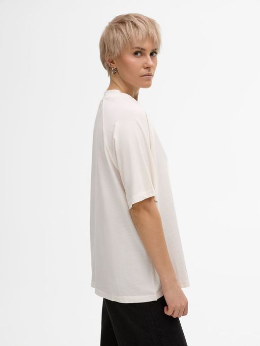 Футболка унисекс T2, молочно-белая