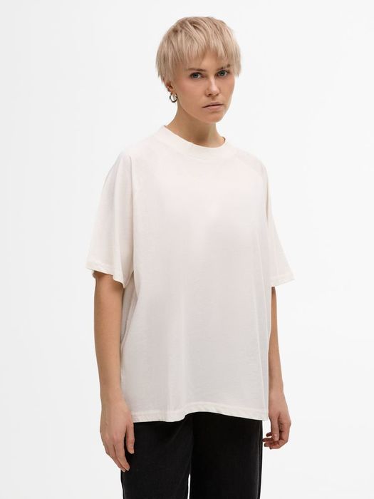 Футболка унисекс T2, молочно-белая