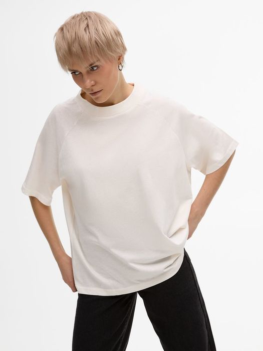 Футболка унисекс T2, молочно-белая