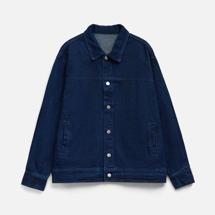 Куртка джинсовая O1, темно-синяя