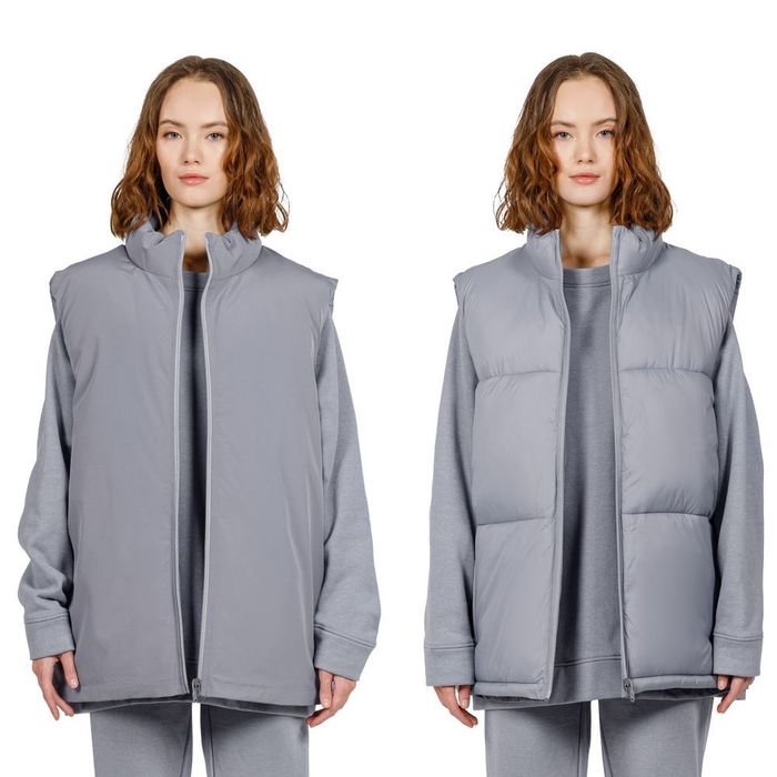 Жилет двусторонний V2, серый