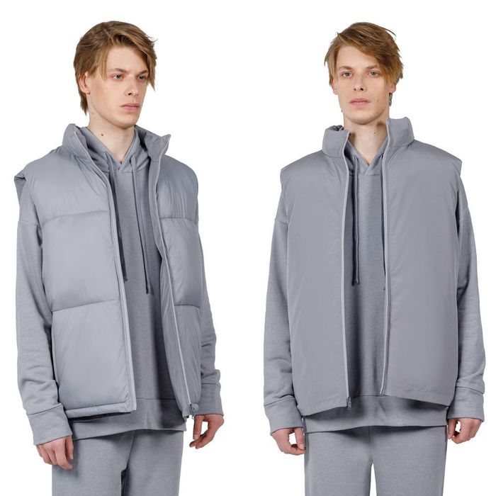 Жилет двусторонний V2, серый