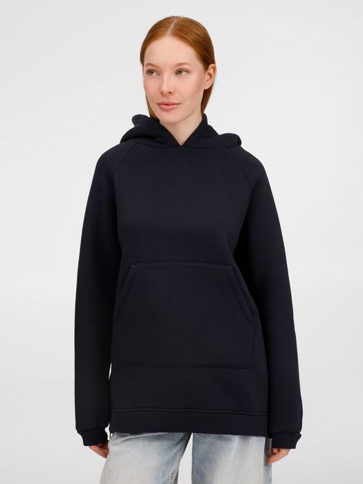 Худи унисекс оверсайз Easy Street, темно-синее