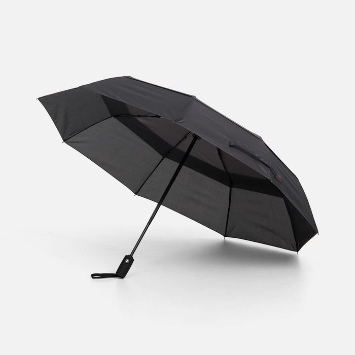 Складной зонт Dome Double с двойным куполом, серый